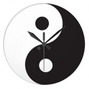 ceas de perete yin yang