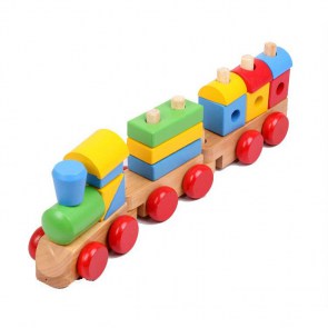 tren din lemn 45 cm